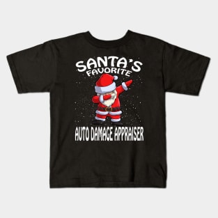Santas Favorite Auto Damage Appraiser Christmas Kids T-Shirt